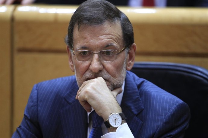 Mariano Rajoy en el Pleno del Senado