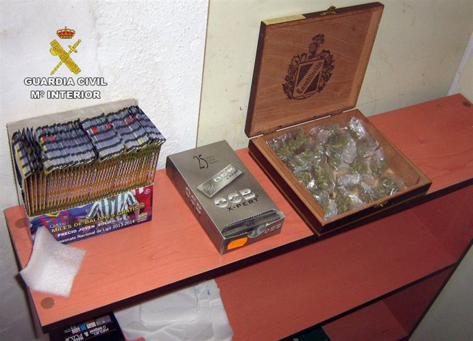 Imagen de la marihuana aprehendida