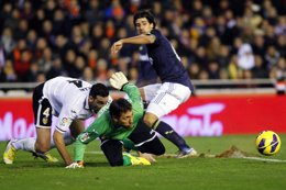 Diego Alves, Rami y Khedira, Valencia-Real Madrid