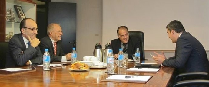 Tebas con los portavoces del Congreso