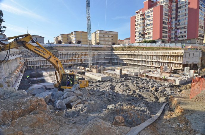Obras parking Mendicouague en Santander 