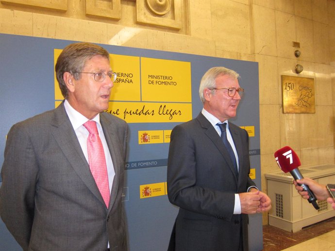 El presidente y el vicepresidente de Murcia, Ramón Luis Valcárcel y Juan Bernal