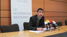 Rubén Serna, en rueda de prensa