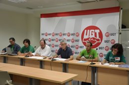 Rueda de prensa 01-10 sindicalistas Plataforma