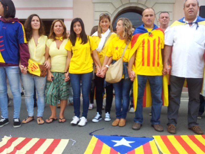 Ciudadanos en la Via Catalana 