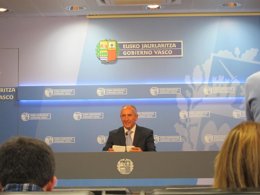 El portavoz del gobierno vasco, Josu erkoreka