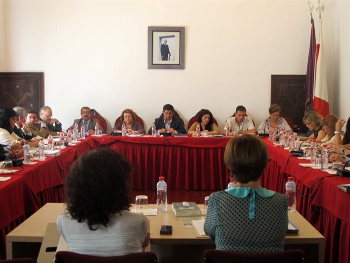 Pleno de la Diputación de Jaén celebrado este martes en Baeza
