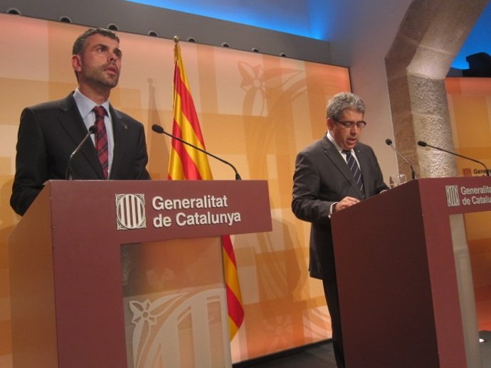 Los consellers Santi Vila y Francesc Homs