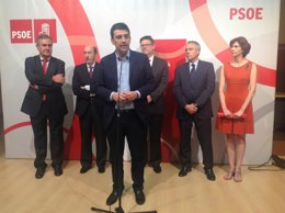 Mario Jiménez en un acto en Alicante con Alfredo Pérez Rubalcaba