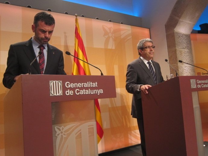 Los consellers Santi Vila y Francesc Homs