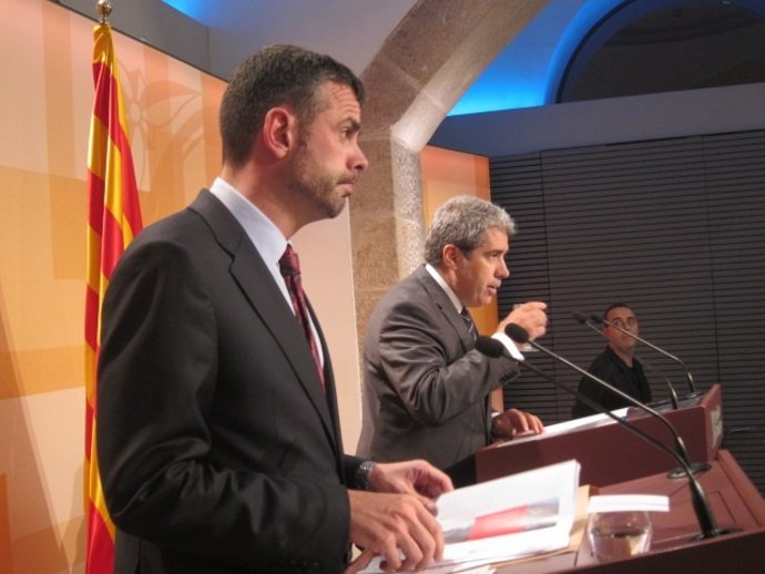 Los consellers Santi Vila y Francesc Homs