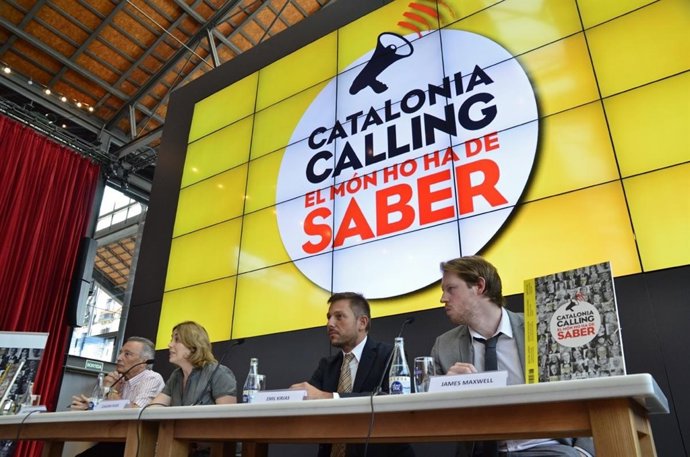 M.Anglada, C.Pujol, E.Kirias y T.Marwell presentan el libro 'Catalonia Calling'