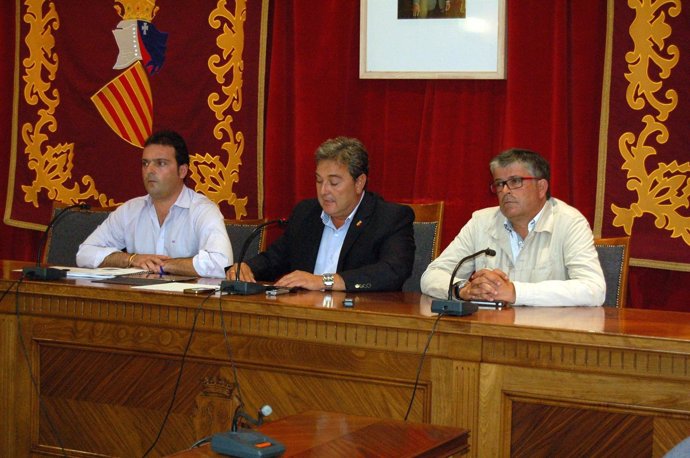 Los alcaldes de Benicarló, Vinaròs y Peñíscola 