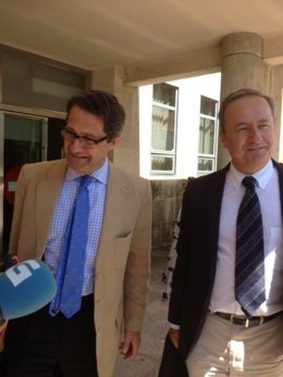 Gerardo Conde Roa y su abogado Ramón Sabín