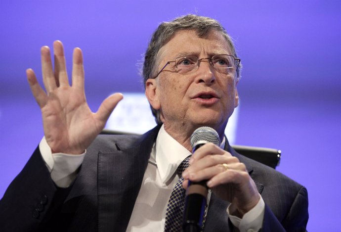 Bill Gates durante un discurso en el marco de la cumbre fiscal del Instituto Pet