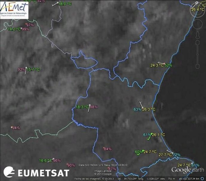 Temperaturas de este miércoles