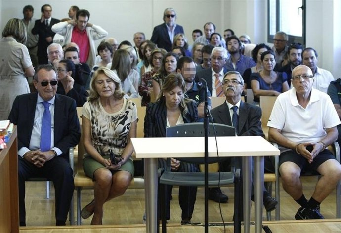 Los acusados en el juicio del Caso Naranjax