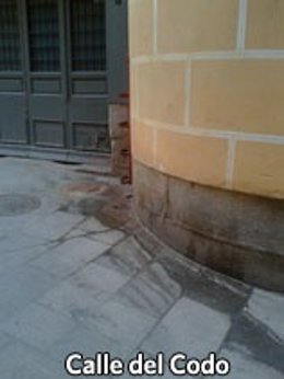 Calle sucia en Madrid