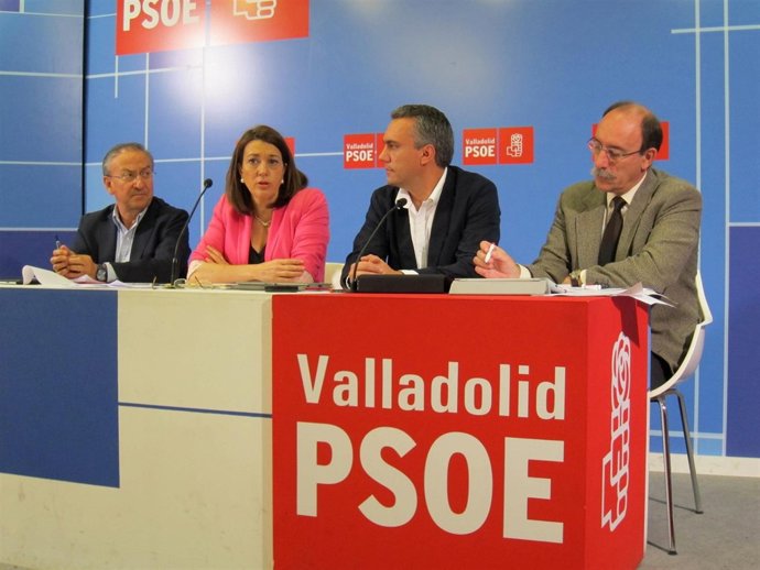 Soraya Rodríguez, en rueda de prensa en Valladolid.
