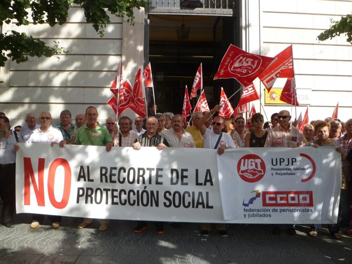 Concentración de jubilados y pensionistas