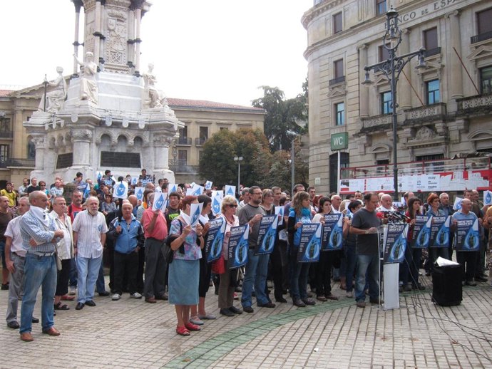 Acto de presentación de una manifestación por la operación contra Herrira.