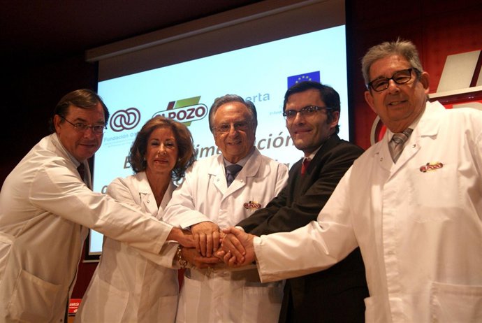 Imagen de la firma del convenio de ElPozo Alimentación y Fundación ONCE