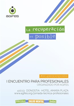 Cartel de la jornada sobre Salud Mental de Agifes