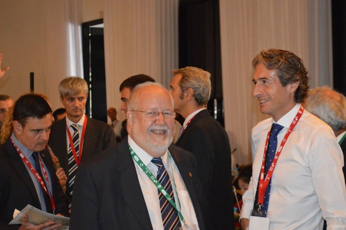 El presidente de la Diputación de Barcelona, Salvador Esteve, en Rabat