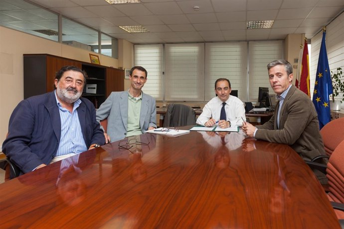 Serna con el decano del Colegio de Arquitectos