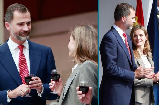 Los Príncipes de Asturias muy cómplices en el Día de la Policía