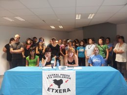 Rueda de prensa de Herrira en Baiona