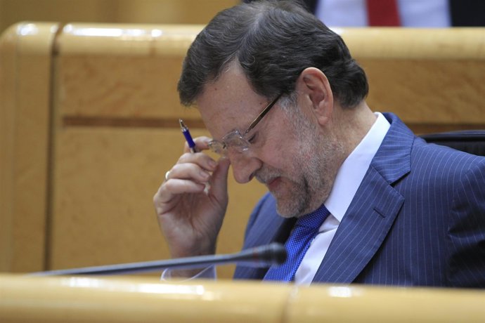 Mariano Rajoy en el Pleno del Senado