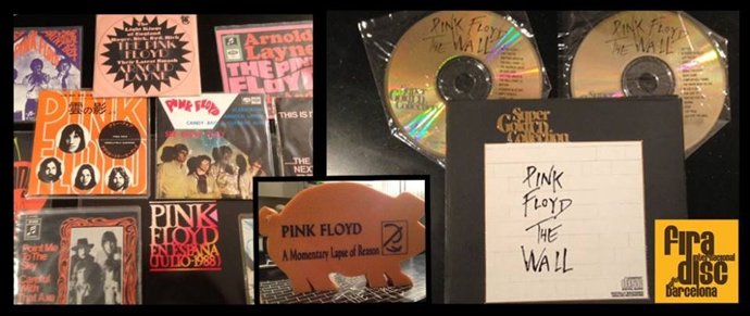Exposición de artículos de Pink Floy
