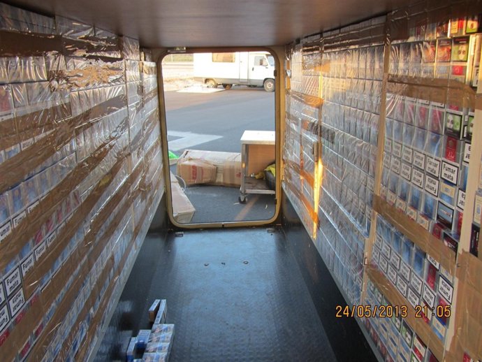 Tabaco de contrabando interceptado