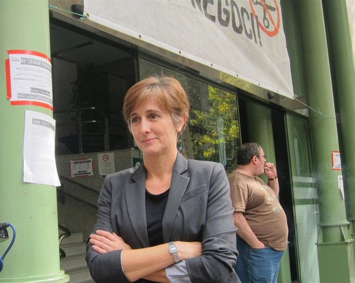 La portavoz de ICV-EUiA en el Parlament, Dolors Camats