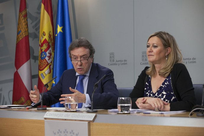 El portavoz y la consejera de Hacienda