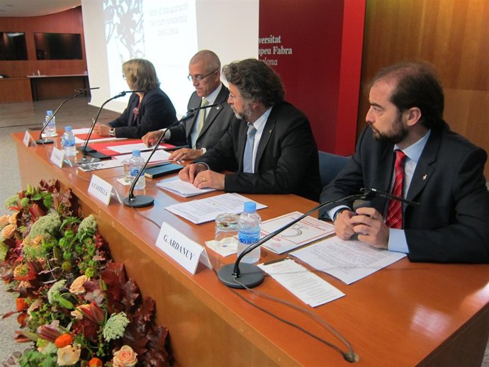 N.Basi, J.Casals (UFP), A.Castellà (Generalitat) y G.Ardanuy (Barcelona).