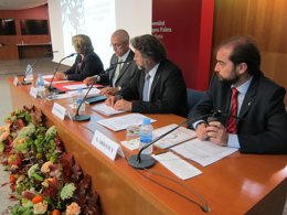 N.Basi, J.Casals (UPF), A.Castellà (Generalitat) y G.Ardanuy (Barcelona).