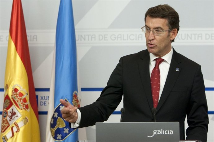 El presidente de la Xunta, Alberto Núñez Feijóo