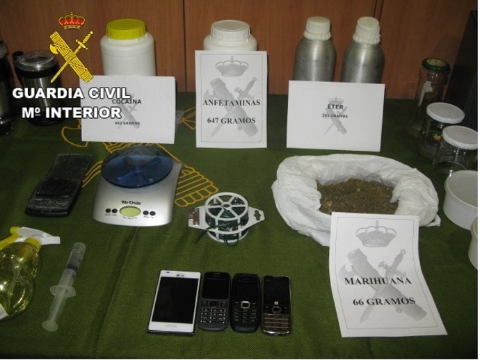 Material intervenido en la operación Dimonic