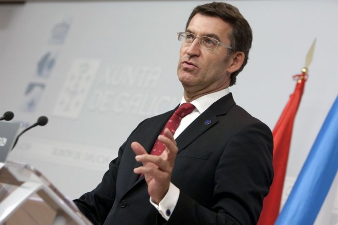 El presidente de la Xunta, Alberto Núñez Feijóo