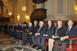 Imagen del funeral de José Atarés.