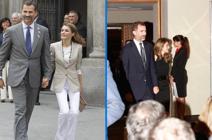 Los Príncipes de Asturias muy acaramelados y cogidos de la mano