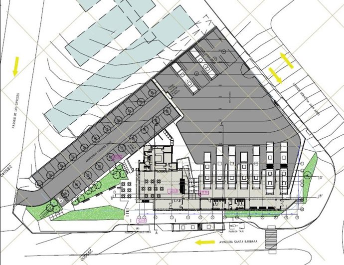 Plano de la nueva estación de autobuses de Amposta