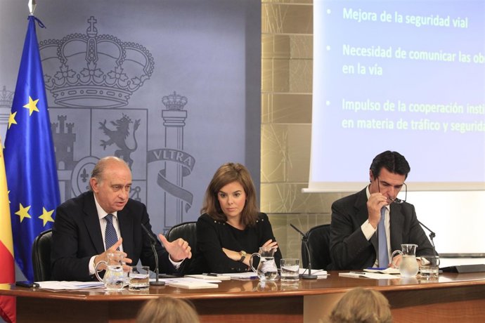 Fernández Díaz, Sáenz de Santamaría y Soria en La Moncloa