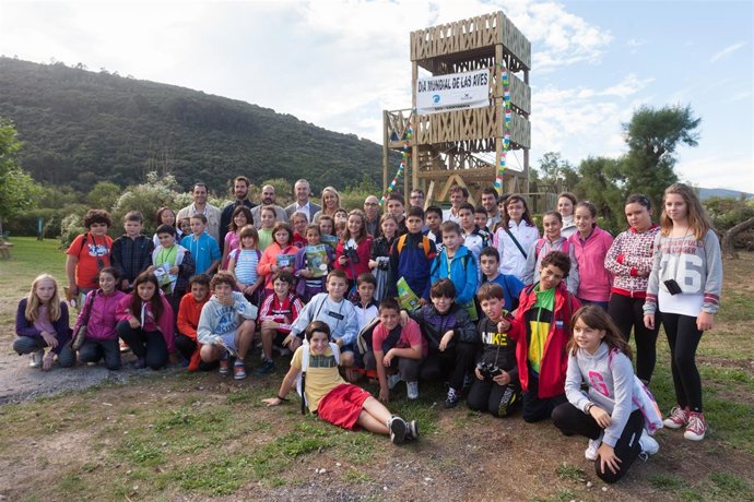 Inauguración de la torre de observación de las aves en Noja 