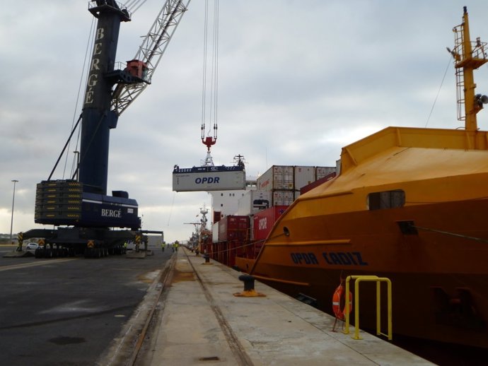 Prueba de OPDR en el puerto de Huelva. 