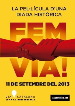 Cartel de la película de la ANC sobre la 'Via Catalana'
