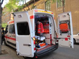 Ambulancias de Cruz Roja.