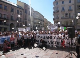 Manifestación en memoria de Estefanía y Aaron